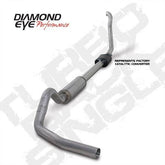 DIAMOND EYE 94-97 7.3L 4" Aluminized turbo back single exhaust W/ muffler - K4306A